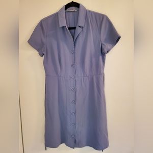 Everlane Japanese Go Weave Notch Shirt Dress